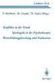 Teil 1 Konflikte in der Triade Teil 2 Spielregeln in der Psychotherapie Teil 3 Weiterbildungsforschung und Evaluation