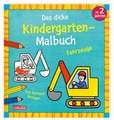 Ausmalbilder für Kita-Kinder: Das dicke Kindergarten-Malbuch: Fahrzeuge