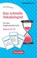 Das schnelle Vokabelspiel - Englisch - Klasse 9/10