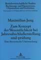 Zum Konzept Der Wesentlichkeit Bei Jahresabschlusserstellung Und -Pruefung: Eine Theoretische Untersuchung