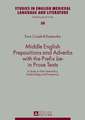 Middle English Prepositions and Adverbs with the Prefix «be-» in Prose Texts