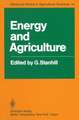 Energy and Agriculture