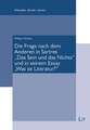 Die Frage nach dem Anderen in Sartres "Das Sein und das Nichts" und in seinem Essay "Was ist Literatur?"