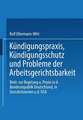 Kündigungspraxis, Kündigungsschutz und Probleme der Arbeitsgerichtsbarkeit: Beiträge zur Regelung und Praxis in der Bundesrepublik Deutschland, in Großbritannien und den USA