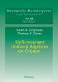 Shift-invariant Uniform Algebras on Groups