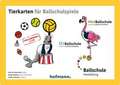 Tierkarten für Ballschulspiele