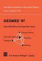 Geomed ’97: Proceedings of the International Workshop on Geomedical Systems Rostock, Germany, September 1997