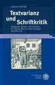 Textvarianz und Schriftkritik