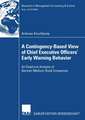 A Contingency-Based View of Chief Executive Officers' Early Warning Behaviour: An Empirical Analysis of German Medium-Sized Companies