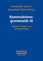 Konstruktionsgrammatik III