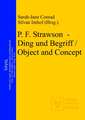 P. F. Strawson - Ding und Begriff / Object and Concept