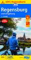 ADFC-Regionalkarte Regensburg und Umgebung, 1:75.000, mit Tagestourenvorschlägen, reiß- und wetterfest, E-Bike-geeignet, GPS-Tracks Download