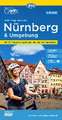 ADFC-Regionalkarte Nürnberg & Umgebung, 1:75.000, mit Tagestourenvorschlägen, reiß- und wetterfest, E-Bike-geeignet, GPS-Tracks Download