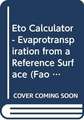 Eto Calculator: Evapotranspiration from a Reference Surface