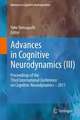 Advances in Cognitive Neurodynamics (III): Proceedings of the Third International Conference on Cognitive Neurodynamics - 2011