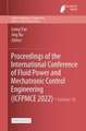 Proceedings of the International Conference of Fluid Power and Mechatronic Control Engineering (ICFPMCE 2022)