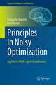 Principles in Noisy Optimization: Applied to Multi-agent Coordination