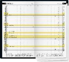 rido/idé 7045424705 Taschenkalender Modell Miniplaner d 15 (2025)| 2 Seiten = 1 Monat| A6| Kunstleder-Einband Prestige| rotbraun