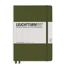 Agendă nedatată Leuchtturm Medium (A5): Army, pagini punctate