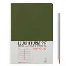 Agendă nedatată Leuchtturm Jottbook: Army, Medium, pagini liniate