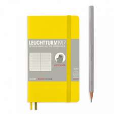 Agendă nedatată Leuchtturm Pocket (A6): Lemon, pagini liniate