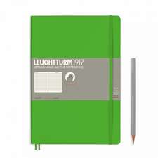 Agendă nedatată Leuchtturm Composition (B5): Fresh Green, pagini liniate