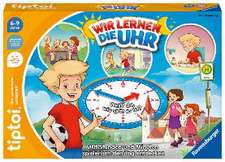 Ravensburger tiptoi® Spiel 00126 - Wir lernen die Uhr - interaktives Lernspiel ab 6 Jahren, mit digitaler und analoger Uhr zum selbst einstellen