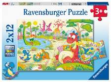 Ravensburger Kinderpuzzle - Lieblingsdinos- 2x12 Teile Puzzle für Kinder ab 3 Jahren