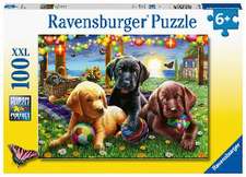 Ravensburger Kinderpuzzle - 12886 Hunde Picknick - Tier-Puzzle für Kinder ab 6 Jahren, mit 100 Teilen im XXL-Format