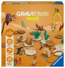 Ravensburger GraviTrax Junior Extension Desert - Erweiterbare Kugelbahn für Kinder, Murmelbahn aus umweltfreundlichen Materialen mit Themenwelten, Lernspielzeug und Konstruktionsspielzeug ab 3 Jahren