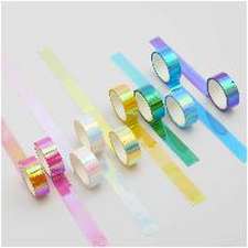 Tape Set Mirror Rainbow, 10 Stk., 1,5 cm x 5 m