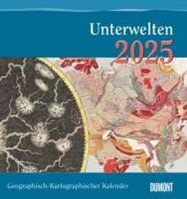 Geographisch-Kartographischer Kalender 2025 - Unterwelten - Wand-Kalender mit historischen Landkarten - 45 x 48 cm