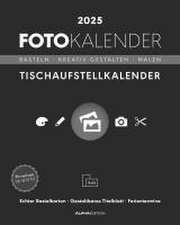 Creative Line Tischaufsteller hoch 2025 - Kreativ-Kalender - DIY-Kalender - Kalender-zum-Basteln - Tischkalender - 16x20