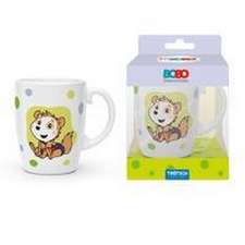 Trötsch Bobo Siebenschläfer Kindertasse grün Geschenktasse aus Porzellan