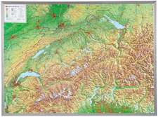 Schweiz 1 : 500 000 mit Aluminium Rahmen