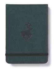 Dingbats* Wildlife A6 Reporter Green Deer Notebook - Squared