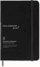 Moleskine Pocket Ruled Hardcover Smart Notebook: Black