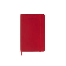 Moleskine 2025 18-Month Weekly Pocket Softcover Notebook: Scarlet Red