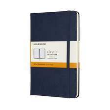 Moleskine Medium Ruled Hardcover Notebook: Sapphire Blue