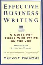 Effective Business Writing