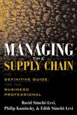 Managing the Supply Chain