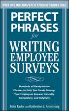 Perfect Phrases for Writing Employee Surveys