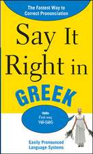 Say It Right in Greek