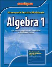 Algebra 1 Homework Practice Workbook