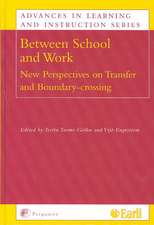 Between School and Work – New Perspectives on Transfer and Boundary Crossing