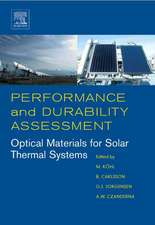 Performance and Durability Assessment:: Optical Materials for Solar Thermal Systems