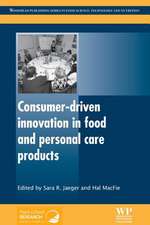 Consumer-Driven Innovation in Food and Personal Care Products