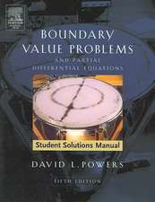 Student Solutions Manual to Boundary Value Problems