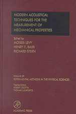 Modern Acoustical Techniques for the Measurement of Mechanical Properties