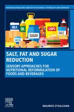 Salt, Fat and Sugar Reduction